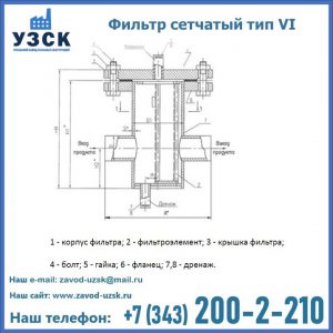 Фильтр сетчатый ФС по Т-ММ-11-2003 в Чите
